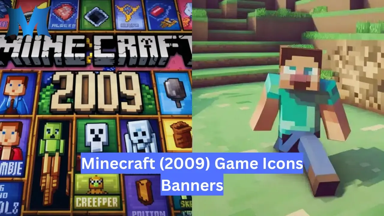 Minecraft (2009) game icons banners